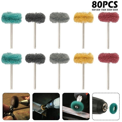 

80PCS Abrasive Wheel Buffing Polishing Wheel Finishing Compound Buffing Wheels Set for Dremel Rotary Tool Rotating