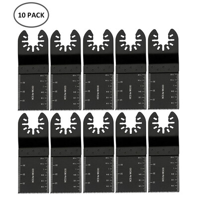 

1020PCS 34mm Carbon Steel Coarse Cutter Saw Blades Bi-metal Straight Wood Mix Oscillating Multitool
