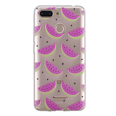 

MOONCASE Millet red rice 6 high translucent painted TPU-small watermelon