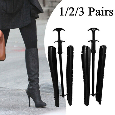 

123Pairs Black Long Boots Shaper Supporter Shaft Keeper Stretcher Trees Holder Organizer Storage Hanger