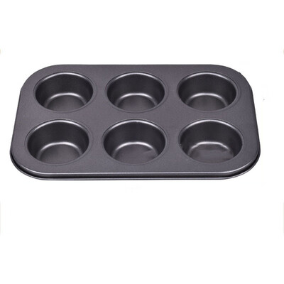 

DIHE Cake Carbon Steel Baking Tool 6 Muffin Cake