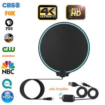 

Amplified HD Digital TV Antenna – Support 4K 1080P Local Channels With Detachable Amplifier Signal Booster & 13ft Coax Cable