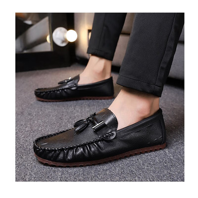 

2018 new mens fashion peas shoes England street wind is not tired feet driving shoes lazy sets of feet a pedal shoes