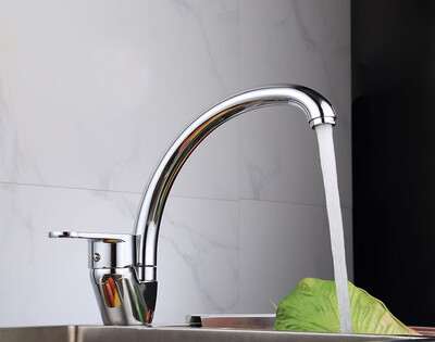 

Olinia Elegant Single Handle Sink Tap Chrome Polished Sink Faucet Kitchen Faucet Hot And Cold Water Mixer Taps OL7165