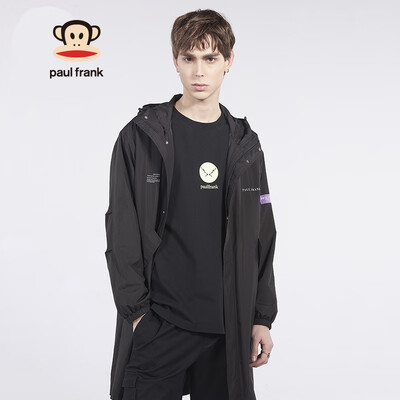 

PaulFrankbig mouth monkey coat male 2019 spring new jacket casual mens woven windbreaker sportswear PFCCO191077M black