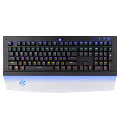 

MAGIC-REFINER MK8 Mechanical Waterproof Gaming Keyboard USB Wired RGB Backlight Switchable 108 keys Gaming Keyboard for Computer G