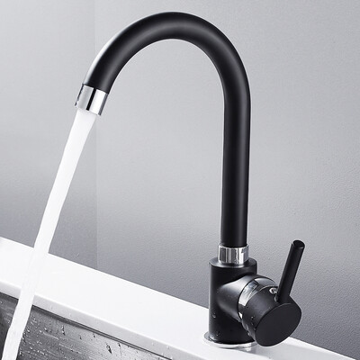 

Kitchen Faucets Stainless Steel Kitchen Mixer Single Handle Hole Kitchen Faucet Mixer Sink Tap