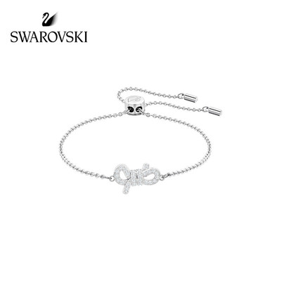 

SWAROVSKI Swarovski Platinum Platinum Creative Bow Tie Style Lifelong Bow Bracelet Womens Counter with Fashion Jewelry Girlfriend Gift 5569983