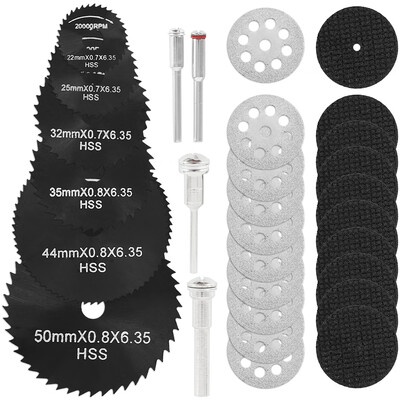 

Set of 30 PCS Rotary Tool Diamond Metal Wood Cutting Wheels&Drill Cutting Discs
