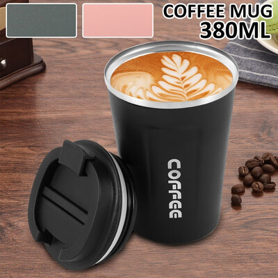 

Willstar 380ML Insulated Coffee Travel Mug Vacuum Insulation Coffee Cup Stainless Steel on Lid Leak Proof Keep Hot Cold