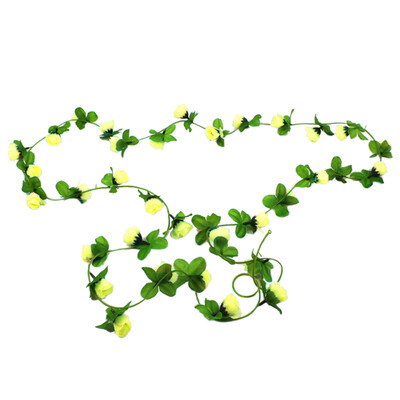 

2m Simulation Rose Flower Vines Artificial Roses Silk Flower Arrangement Fake Rose Vine Home Outdoor Wedding Arch Garden Wall Deco