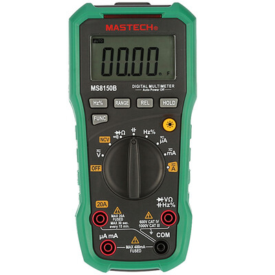 

Mastech MS8150D Digital Multimeter Auto Range Ture RMS 6600 Counts Portable Tester Meter Electrical Instrument Diagnostic-tool
