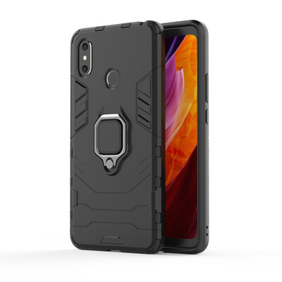 

Fecoprior Car Holder Stand Case For Xiaomi Mi Max 3 Max3 Back Cover Magnetic Bracket Finger Ring Celulars