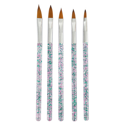 

Willstar 5Pcs Nail Crystal Pen Painting Nail Art Brush Set-Natural Hair