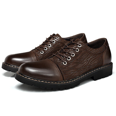 

First layer leather tooling shoes autumn mens shoes leather casual shoes wear shoes