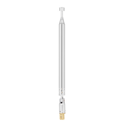 

Telescopic FM Radio Antenna 7 Sections Chromium-plating Copper Antenna 180° Rotatable