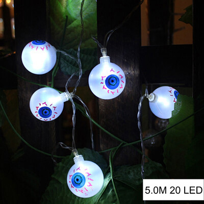 

UpperX 1pcs Halloween Solar energy Decor String Lights20 LED Eyes LightsFairy StringStarry Light for OutdoorHomePatioGarden