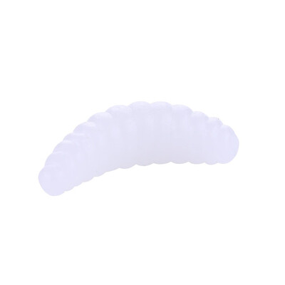 

50pcs 2cm Smell Hand Pole Bait Fishing Lure Soft Bionic Bread Bugs fishing lure soft bread bug bionic grubs trout lure soft bait h