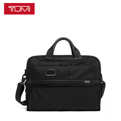 

TUMI way Alpha series mens briefcase computer bag 02603108D3 black