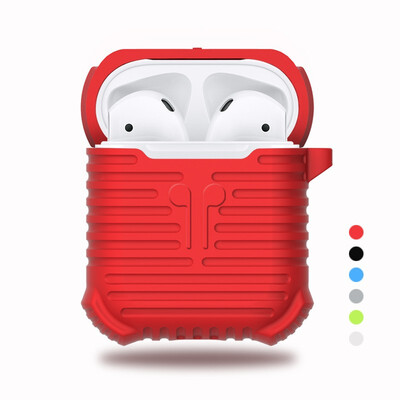 

Ai Simai airpods protective cover Apple headset silicone charging box cover waterproof anti-drop hanging hole Apple interface