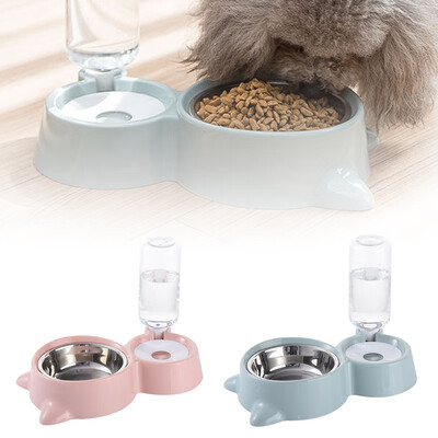 

Pet Automatic Feeder Dog Cat Drinking Bowl Feeding Large Capacity Dispenser Small&Medium Pets