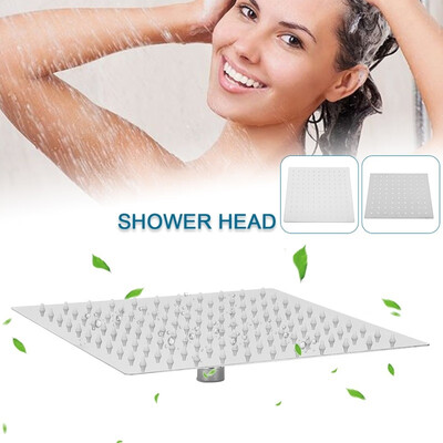 

810 Inch Square Shower Head Rainfall Bath Overhead Sprayer Faucet Stainless Steel