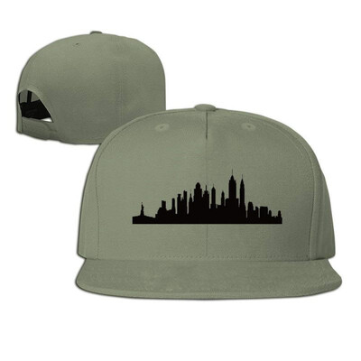 

New York City Skyline Silhouette Adjustable Six-panel Baseball Cap