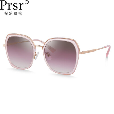 

Psr sunglasses female 2019 new round face big frame retro fashion glasses Harajuku style sunglasses women tide PS3003-P powder pink purple