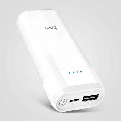 

HOCO Power Bank 5200mAh Mini USB LED 18650 lithium External Battery Portable Charger Powerbank For iphone for xiaomi mi 8 huawei