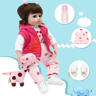 

New 47cm Realistic Reborn Baby Dolls Lifelike Weighted Toddler Girl Doll Soft