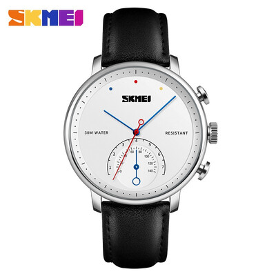 

SKMEI Mens Business Quartz Watch Leather Strap 1399