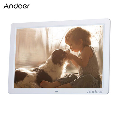 

Andoer 15" Wide Screen HD LED Digital Picture Frame Digital Album High Resolution 1280800 Electronic Photo Frame with Remote Cont