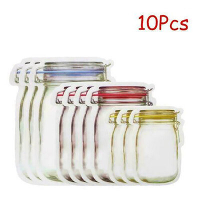 

Kitchen Self-sealing Bag Portable Sealed Transparent Storage Bag Snacks Moisture-proof Fresh-keeping Bag