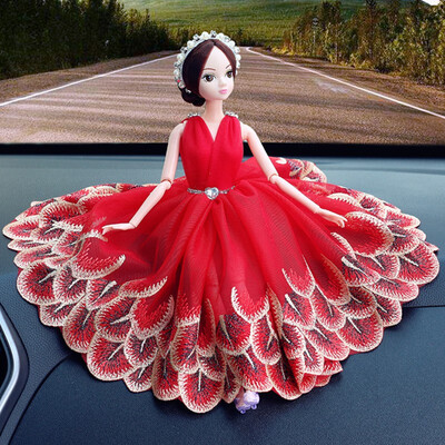 

1 pcs lovely Dolls beautiful Decorative Dolls auto Ornament Sweet Wedding Handmade dolls Fashion Car Interior Decoration