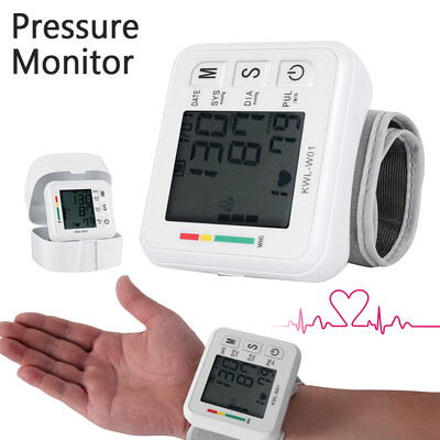 

Wrist Blood Pressure Monitor BP Tester Heart Beat Rate Pulse Measure LCD Machine