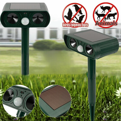 

Solar Ultrasonic Garden Deterrent Repeller Animal Bird Cat Scarer Pest Dog