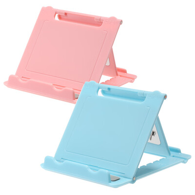 

Foldable Universal Phone Holder Bracket Stand For Phone Tablet Multi-angles Desktop Holder with One Mirror 2 Packs
