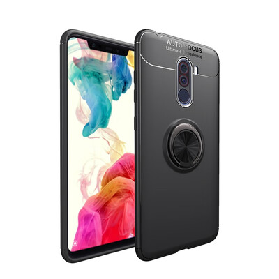 

Goowiiz Phone Case For Xiaomi Mi Poco F1PocoPhone F18 Lite6Mix 2 Luxury Metal Ring Magnetic Bracket TPU Shockproof Cooling