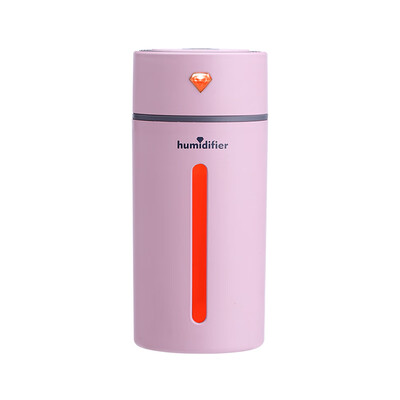 

Diamond Cup Ultrasonic Humidifier Air Purifier with LED Lights 250ML Mini USB Nebulizer Car Aroma Diffuser Mist Maker