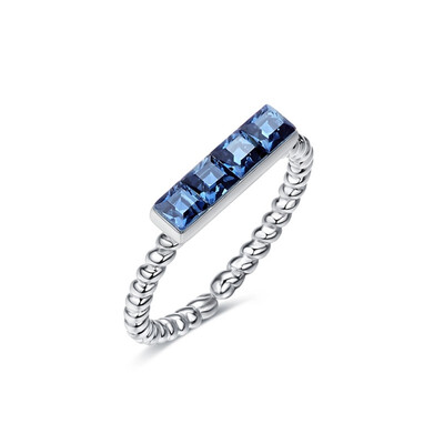 

925 Sterling Silver Simple Ring for Wide Band Women Girls Swarovski Crystals Jewelry Sizer Adjuster for Loose Rings Gifts