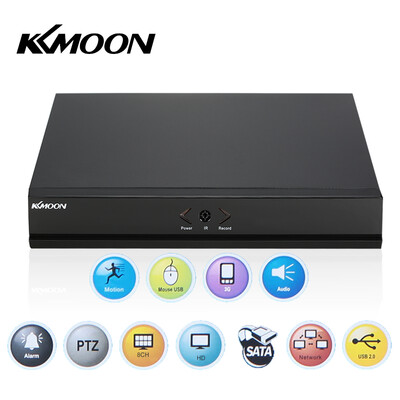 

KKmoon 8CH 1080P Hybrid NVR AHD TVI CVI DVR 5-in-1 Digital Video Recorder P2P Cloud Network Onvif Digital Video Recorder support P