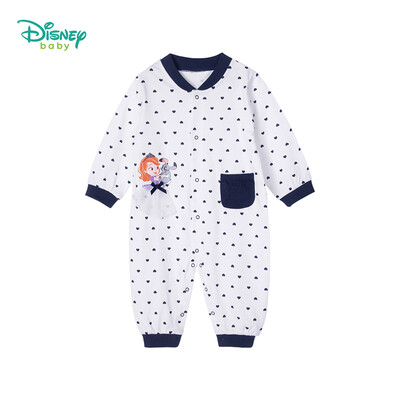 

Disney baby cotton printed front long sleeve jumpsuit newborn baby romper romper out of service 191L775 Navy 9 months height 73cm