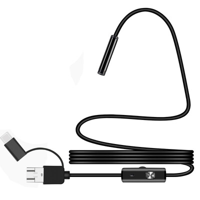 

Wireless 3 in 1 Waterproof USB Port 55mm Visual Lens Mini Camera Portable Inspection Cam