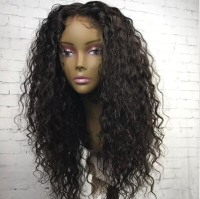 

BOWIN 13x6 Peruvian Curly Lace Front Wigs 180 Density Human Hair Wigs Pre plucked Hairline with Baby Hair