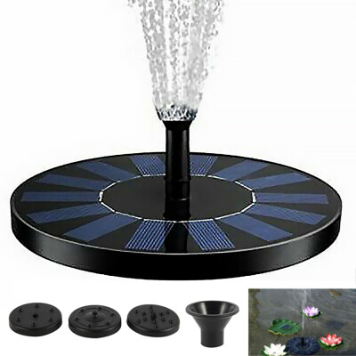 

Solar Power Fountain Water Pump Floating for Garden Pond Pool Fish Bird Bath USA