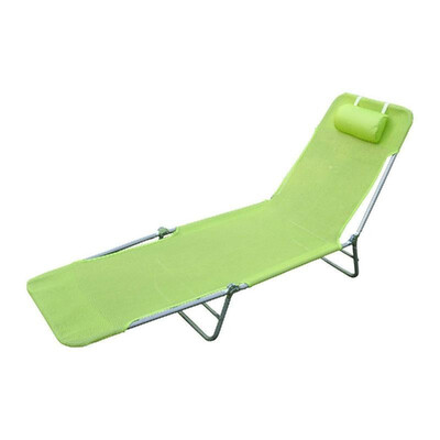 

Aluminum Lightweight Outdoor Patio Folding Chaise Lounge Chair - Spring Green
