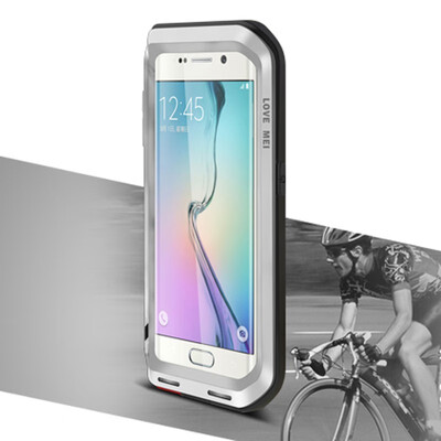 

5pcs DHL Free S6 Edge Case Brand Love Mei Shockproof Dirtproof Waterproof Cover Case For Samsung Galaxy S6 Edge G9250 Phone Case
