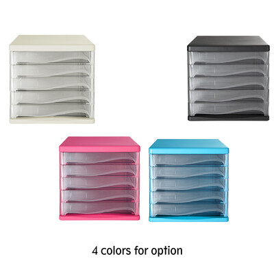 

Comix 5 Compartments Document Organizer A4 File Holder Desktop Storage Letter Tray for Office School Home Use