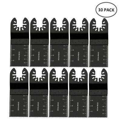 

Willstar 10PCS Carbon Steel Coarse Cutter Saw Blades Bi-metal Straight Wood Mix Oscillating Multitool Power Tool Kit