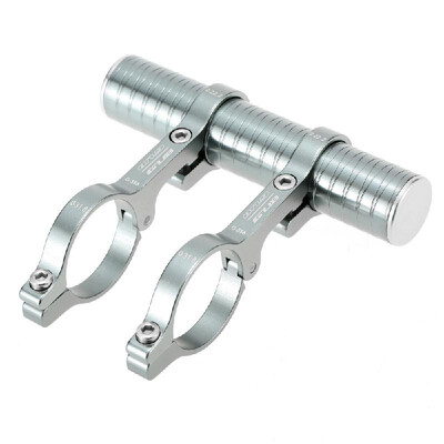 

318mm Double Handlebar Extension Mount Aluminum Alloy Extender Holder for Bike Light Bicycle Speedometer